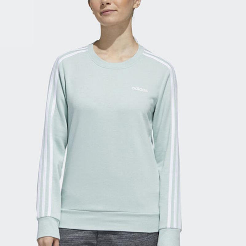 Adidas Essentials 3-Stripes Knit Sweater Women Tops Light-Green FL9205