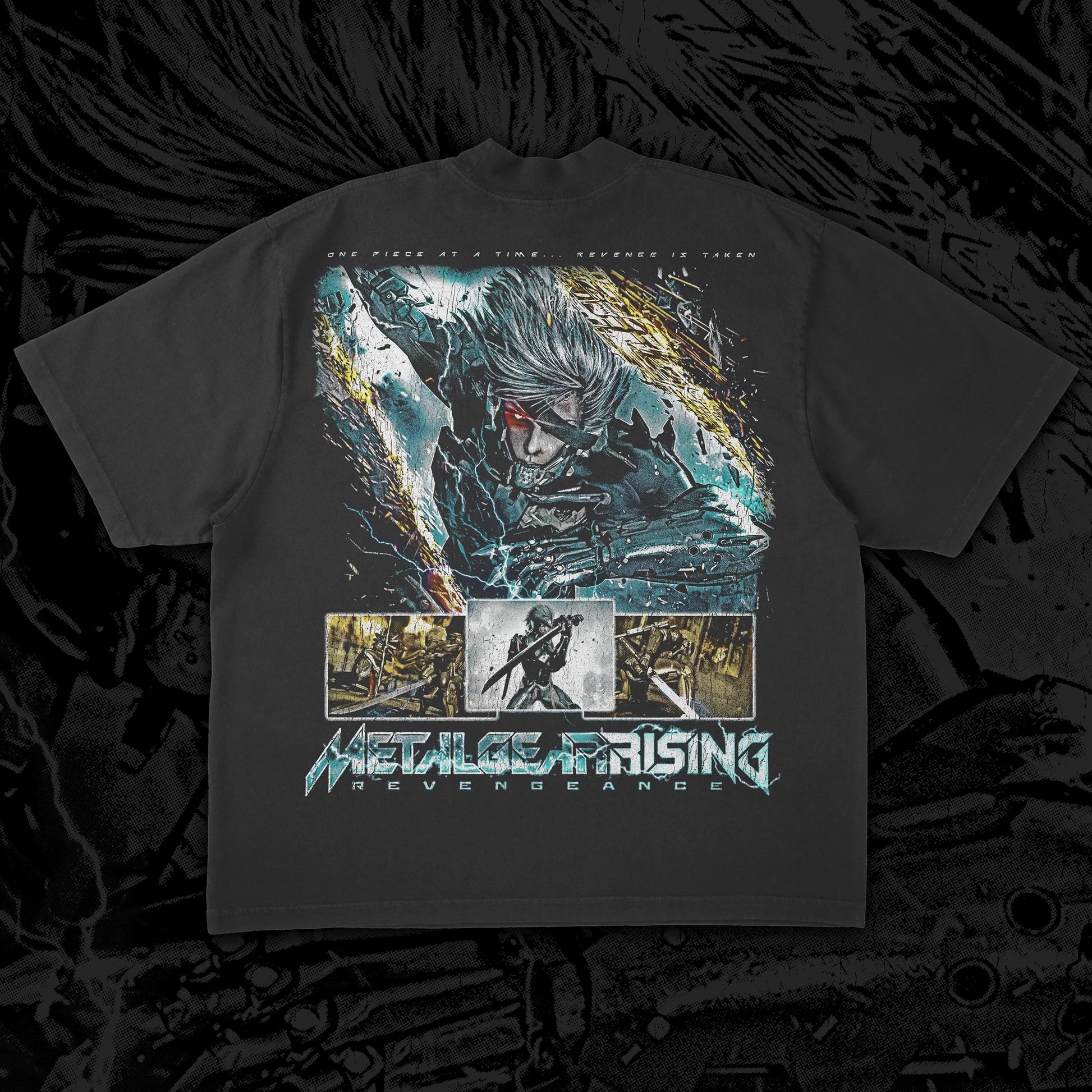 

Metal Gear Rising REVENGENCE Друкована футболка з коротким рукавом для чоловіків та жінок, літня, бавовняна, зручна, вільна, модний топ S