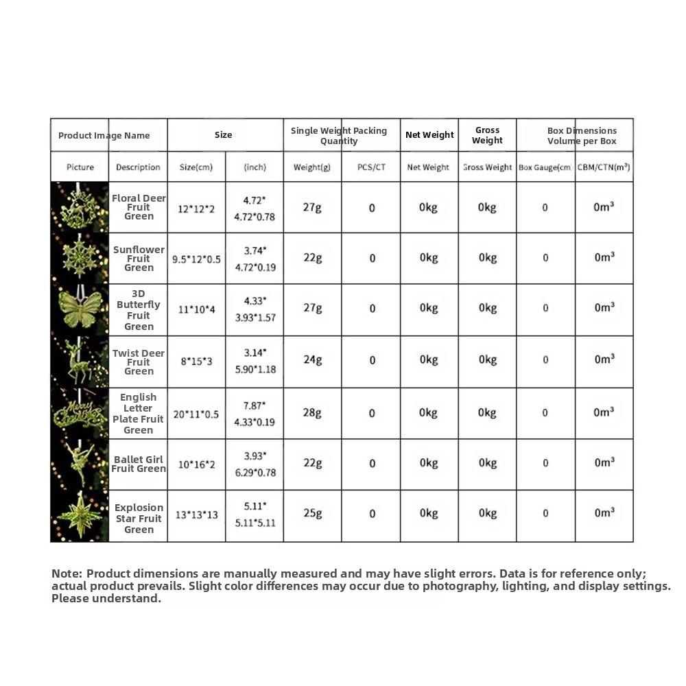 Elk Snowflake Star Garland Christmas Merry Hanging Decoration Plastic Red Christmas Ornaments Gold Glitter