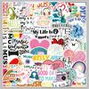 51 Waterproof Music Cartoon Stickers: Creative Graffiti Decals for Notebooks and Planners