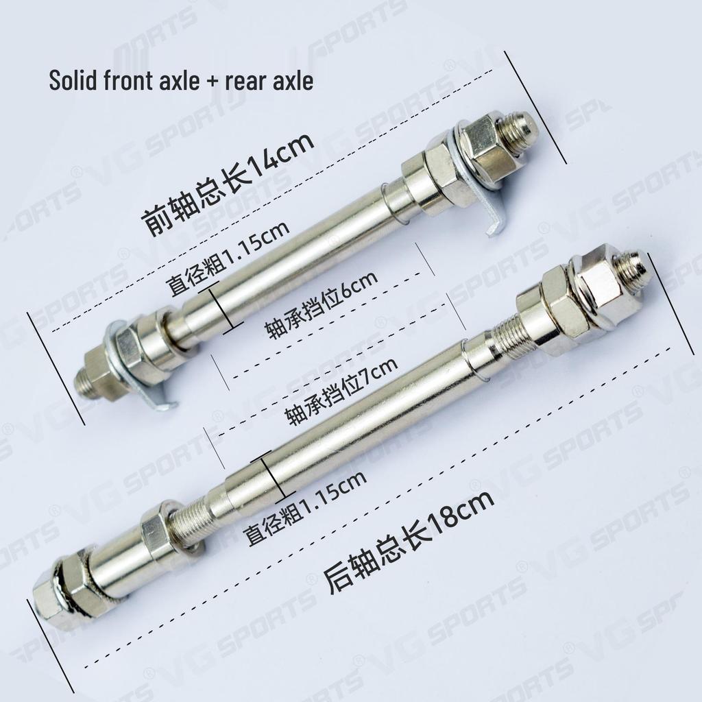 Mountain Bike Ball Bearing Conversion Kit for Front and Rear Axles (6000RS, 6200RS)