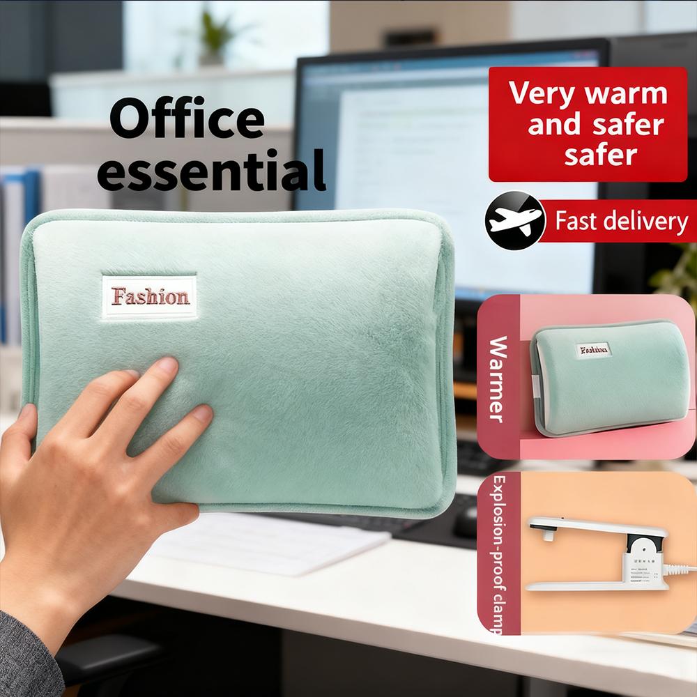 Electric Hot Water Bag Home Heater Soft Winter Hand Warmer Reusable Bottle EU Plug Rechargeable Pocket Warmer Home Office