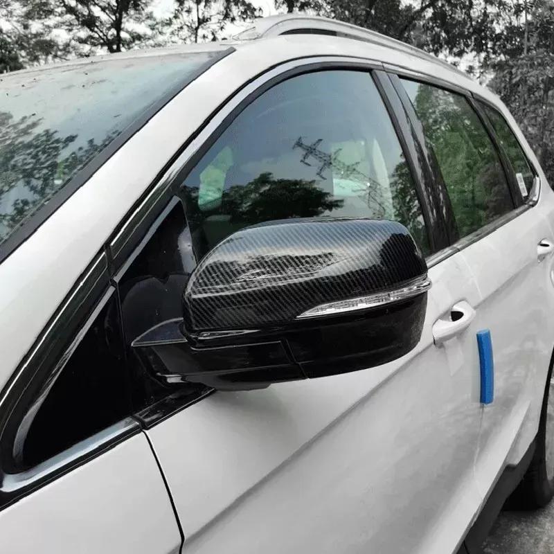 For Ford Edge 2015 2016 2017 2018    Car Rearview Side Door Mirror Cover Wing Cap Housing Shell Trim Auto Parts
