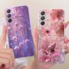Etui do Samsung Galaxy M55 SM-M556B Nowe Kwiaty Motyl Malowane Pokrowiec Miękki Silikonowy Etui Do Samsung M55 M 15 Galaxy M15 Torby
