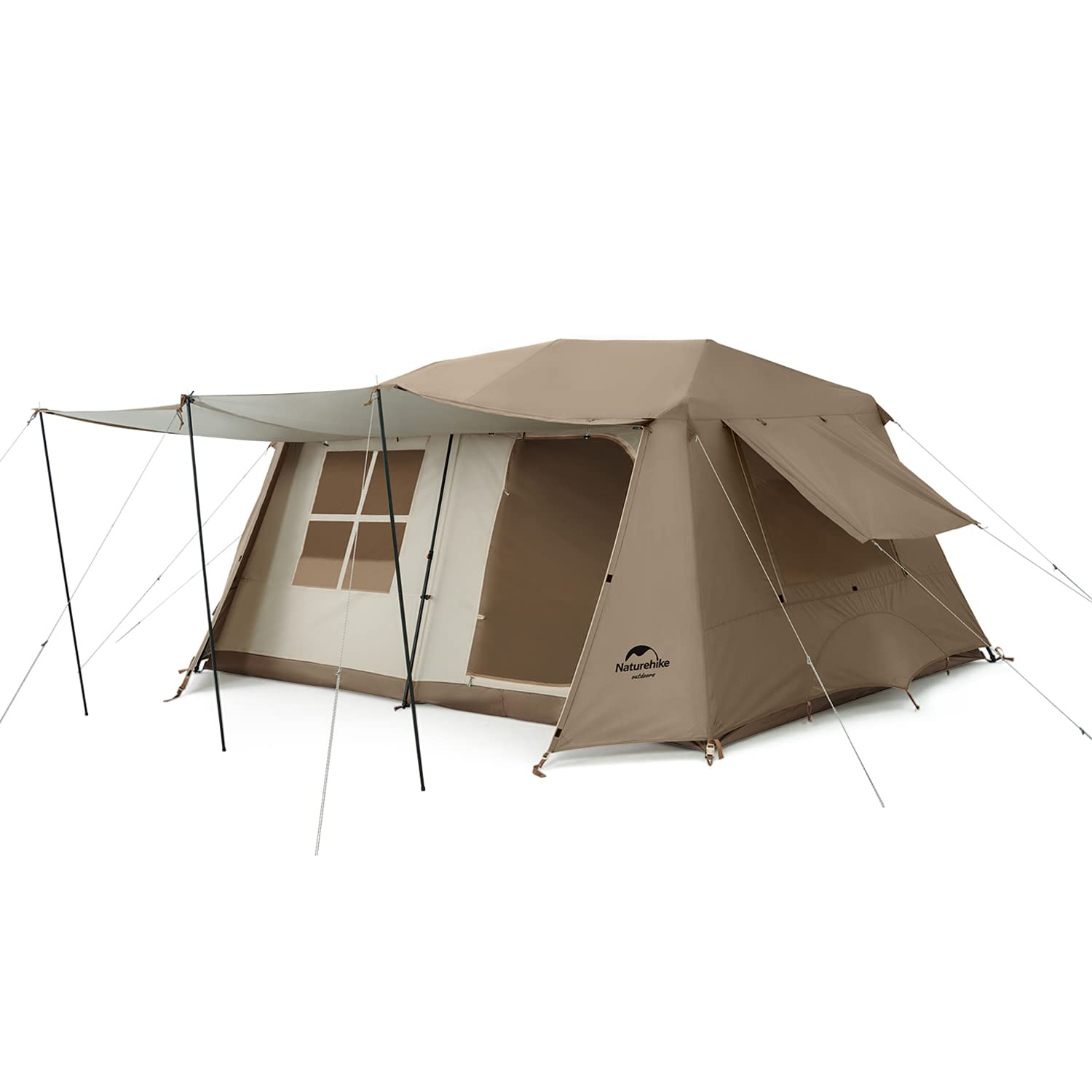 

Naturehike One Touch Tent для 34 людей UPF50+ Парковий намет для кемпінгу Легко встановити Захист від УФ-променів Окремо стоячий двошаровий Водостійкий ПУ