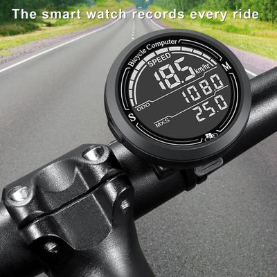 Fahrrad Tacho Kabellos Kilometerzähler Großes Bildschirmdesign Leicht Ablesbar IP67 Wasserdicht