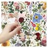 50 Watercolor Flower & Butterfly Stickers for Phone Cases, Journals, Laptops & DIY Decor