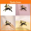 Unique Black Deer Cartoon Character Badge Stylish Alloy Brooch For Trendy Fashion Lovers