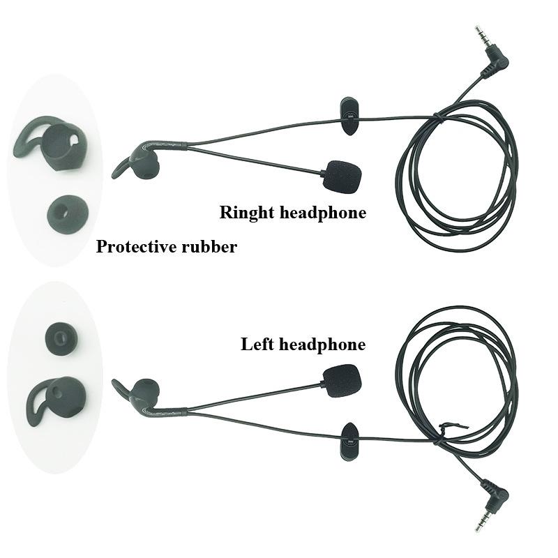 Type-C Ledningsbasert Dommer In-Ear Headset Høy Definisjon Lyd Passer for EJEAS V6 Pro+ / V4 Plus for Profesjonell Dommerbruk