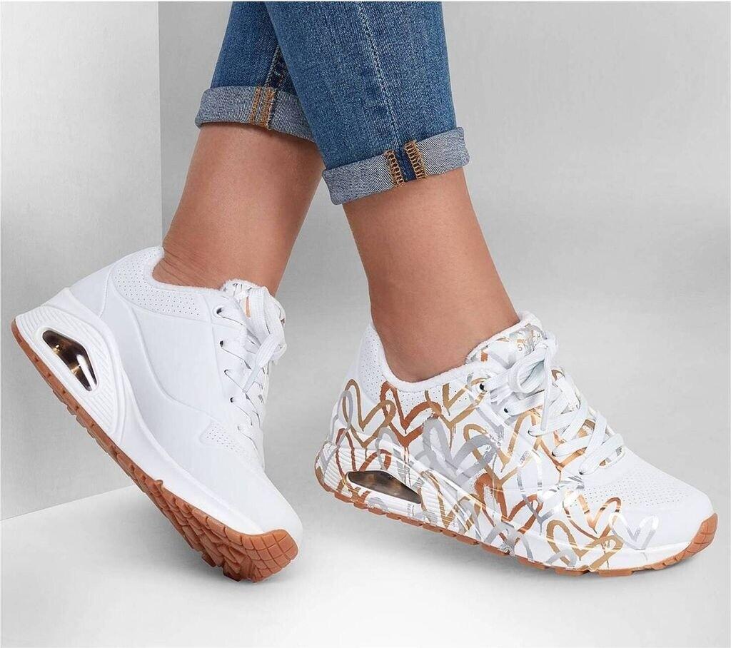 Кроссовки Skechers Uno James Goldcrown Metallic Love white
