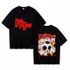 New Anime Dandadan Skeleton Wealth Cat Printed T Shirt Women Men Teens Fashion Hip Hop Harajuku Casual Short Sleeve Tops Tees