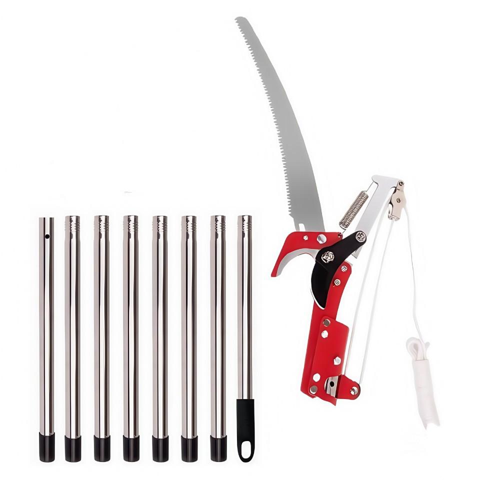 High-Altitude Tree Pruner with Labor-Saving Splicing Pole