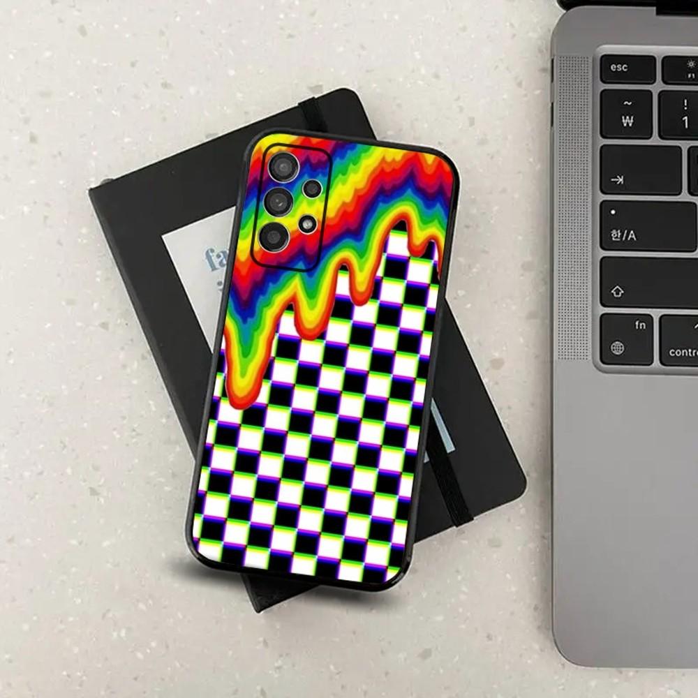 Checkered Chess Board Phone Case For Samsung S24,S21,S22,S23,S30,Ultra,S20,Plus,Fe,Lite,Note,10,9,5G Black Soft Cover