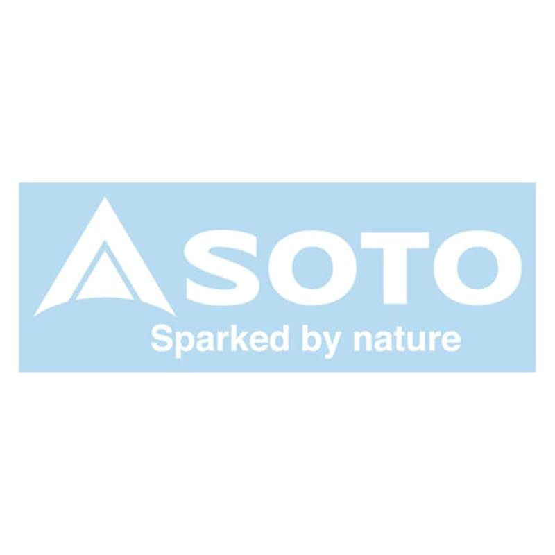 

SOTO logo seal sticker SOTO cutting sticker L (30×9.9cm) white ST-SLWH