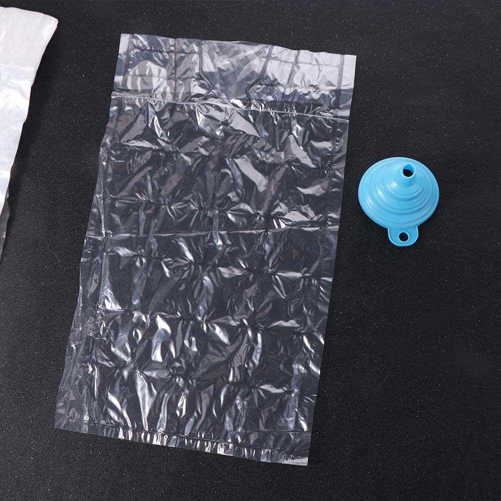 50pcs Disposable Ice Making Bags with Funnel Ice-making Mold Bag Bar Supplies Ice Cube Bags Freezer