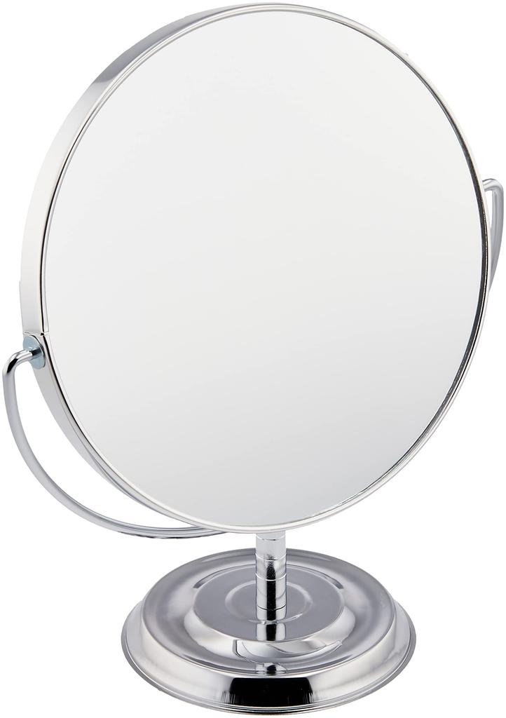 Merry Tabletop Mirror with 3x 173 X 87 X 198 Mm Double-Sided Magnification, Silver, No. 5870, W. D. H.