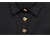 2024 Women's Winter Fashion Poplin Shirt with Gold Button Details