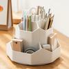 1pc Multi-Compartment Pen & Makeup Brush Organizer, Large Capacity Desktop Storage Box for Desk, Office & Cosmetic Art Supplies