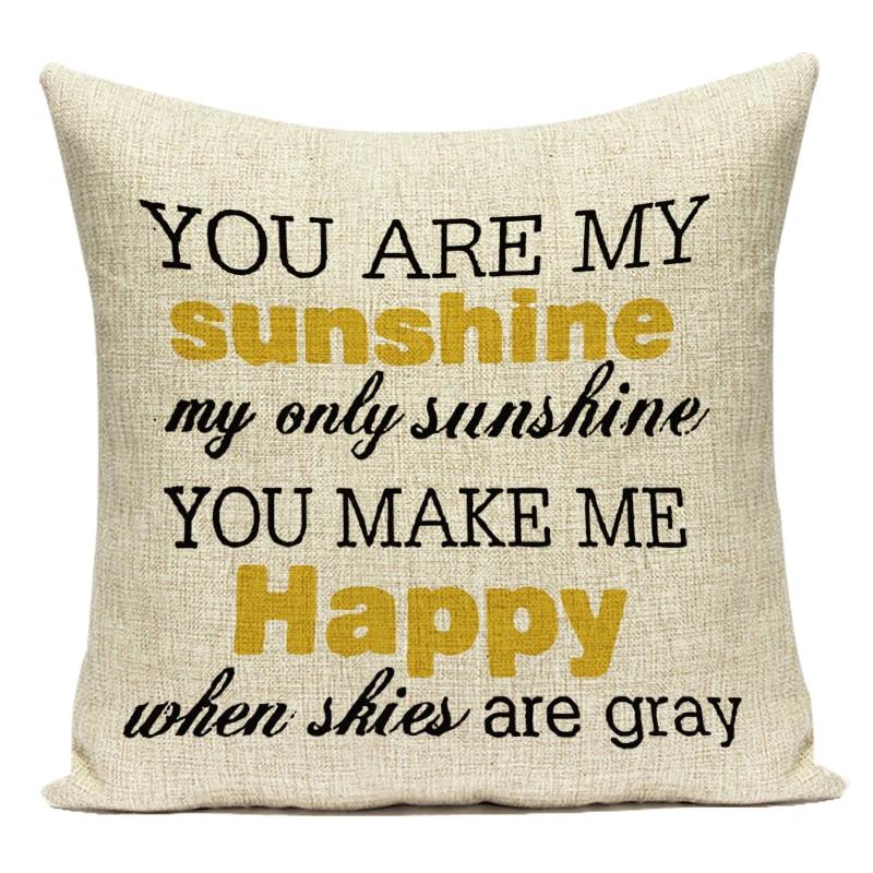 Modern Home Decoration Letter Home Sweet Home Decorative Pillows Case Polyester Cushion Cover For Living Room Capa Almofadas