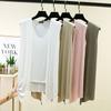 M to 6XL Plu size Women's Faux 2 Piece Tank Top with Cardigan Layered Look Open Front Sleeveless Vest Summer Modal Slim Fit Streetwear Camisole