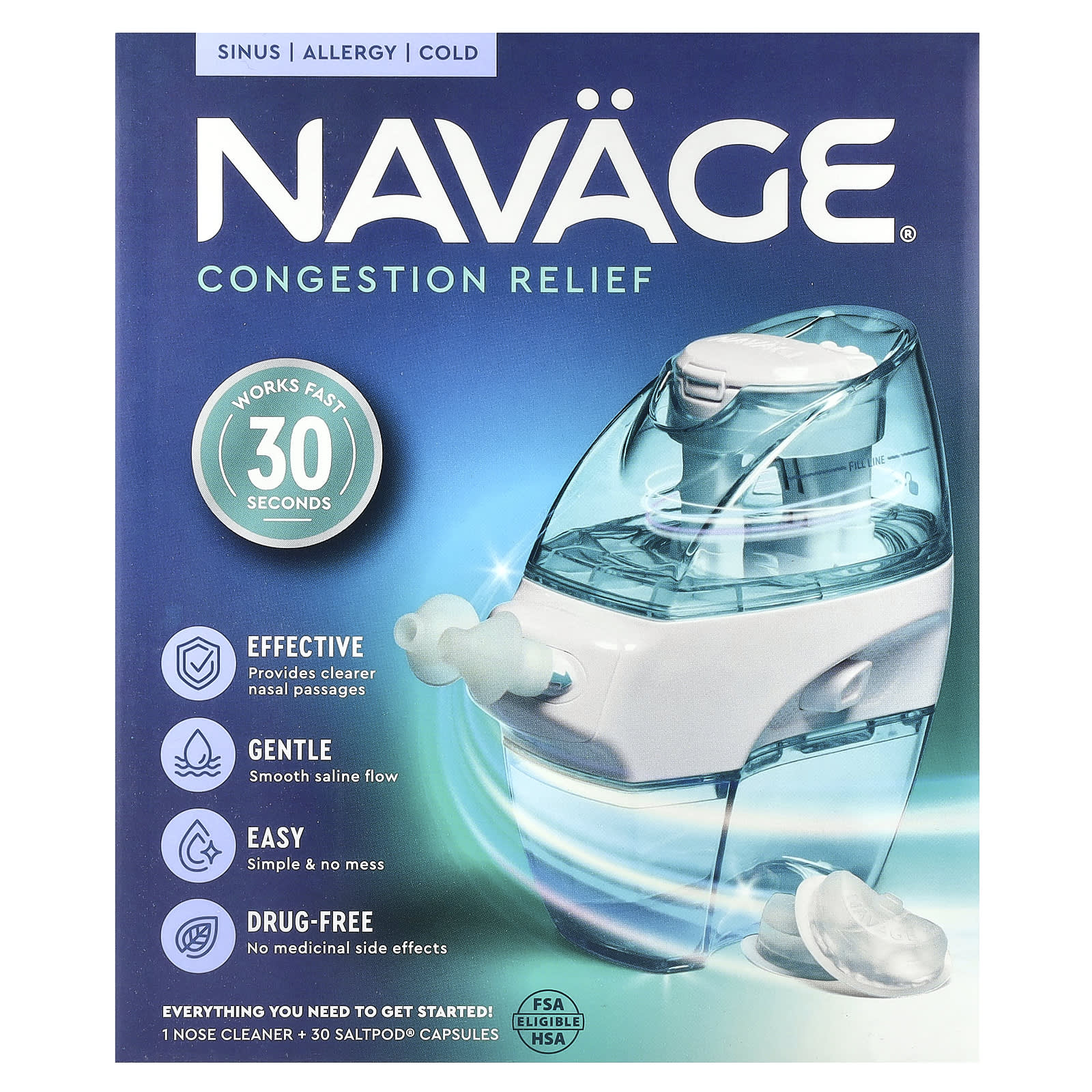 

Nasal Care, Nasal Cleaner Starter Kit, Kit 1