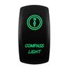 Boat Car Rocker Switch 12V/24V Waterproof Green Led SPST DPDT 20A for ARB/CARLING/NARVA/4x4 Pickup Truck JCB Machine Relays 5