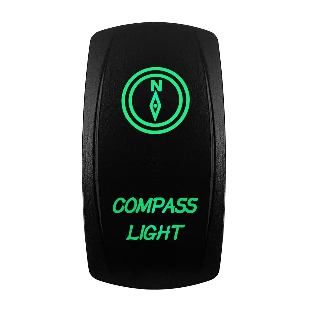 Boat Car Rocker Switch 12V/24V Waterproof Green Led SPST DPDT 20A for ARB/CARLING/NARVA/4x4 Pickup Truck JCB Machine Relays 5