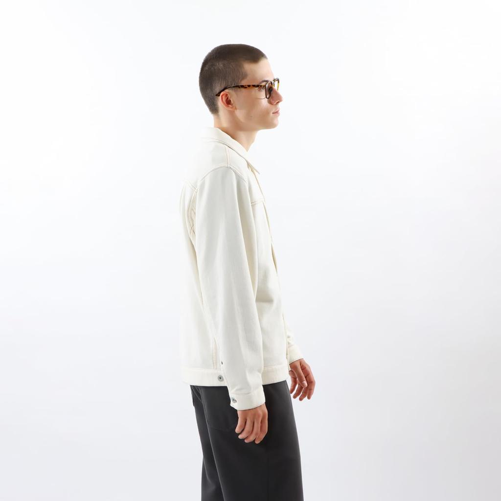 Outerwear Long Sleeve Fleece Sweat Jean Jacket Casual Natural [Champion] Men's C3-Z010