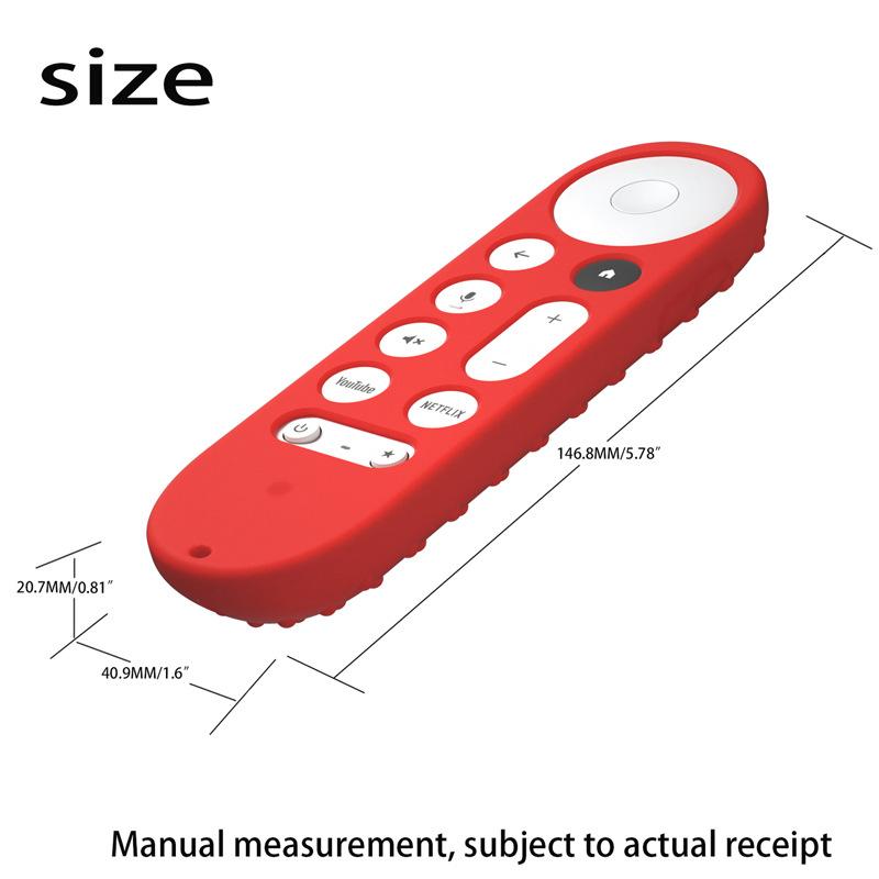 Soft Non-slip Silicone Case For Google TV Remote Control Protective Cover Shell for Streamer 4K TV 2025 Voice Remote Control