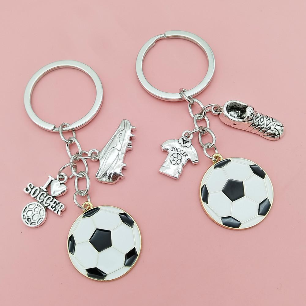 Creative DIY Sports Ball Football Keychain Bag Accessories