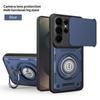 Shockproof Armor Case For Samsung S26 Ultra 5G Slide Camera Protection Fundas For S 26 Plus S26Ultra Magnetic Holder Ring Cover