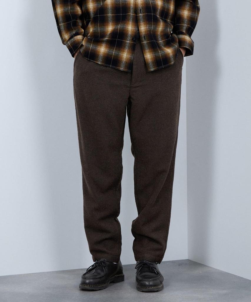 Dickies Men's Easy Pants with Elastic Waist, Drawstring, Pockets, Wool Blend, Brown, Size M