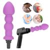 Muscle Massager Head Waterproof Silicone Replacement Head Accessory for   Tissue Massager Purple