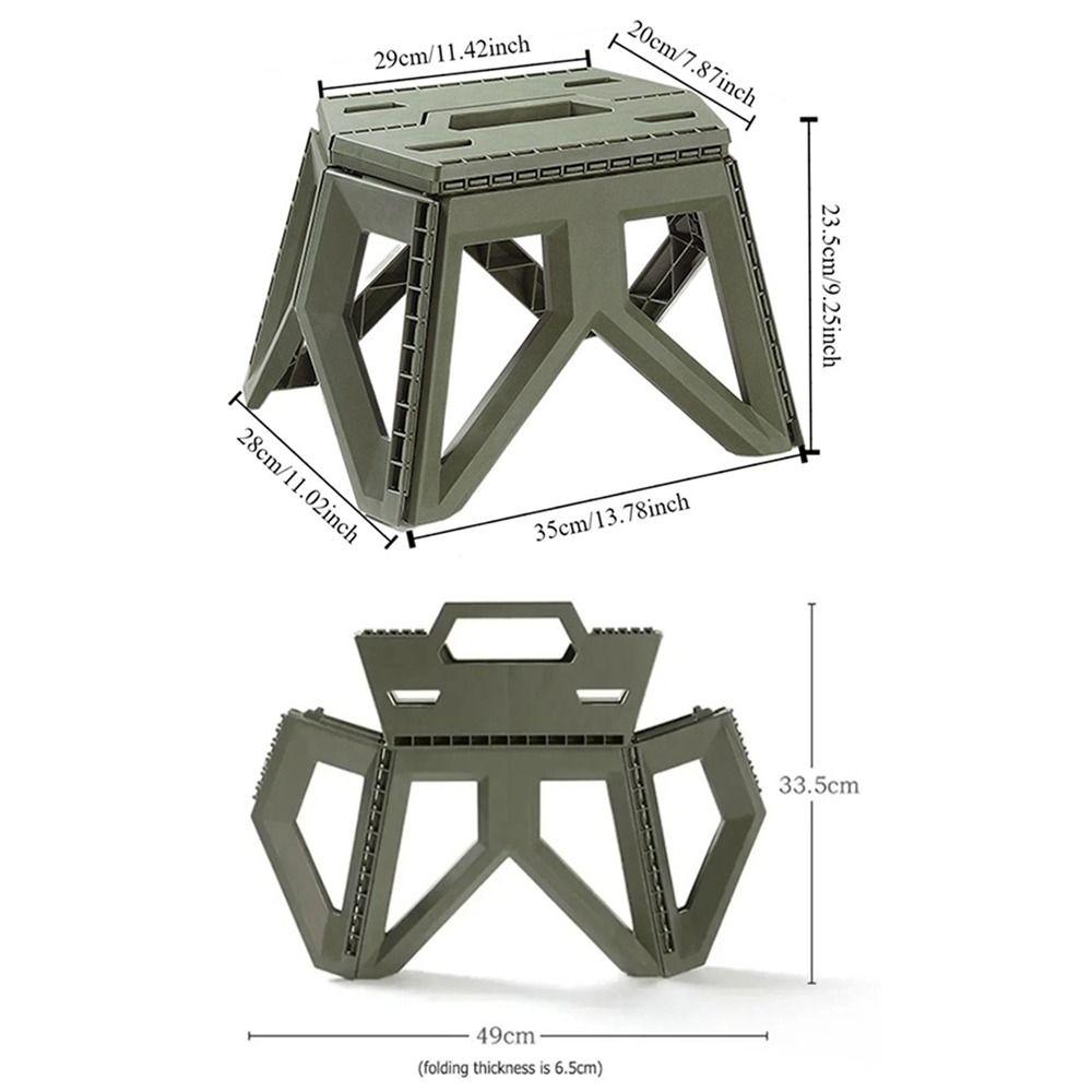 High Load-bearing Camping Chair Portable Fishing Chair Camping Accessories Folding Step Stool  Kids