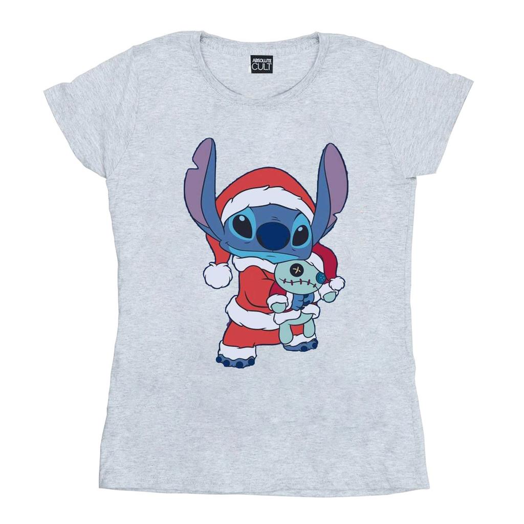 Disney Womens/Ladies Lilo And Stitch Stitch Christmas Cotton T-Shirt