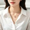 Korean Simple Necklace Women's Internet Celebrity Daily Letter Small Fragrance Warm Atmosphere Temperament Versatile Clavicle Chain