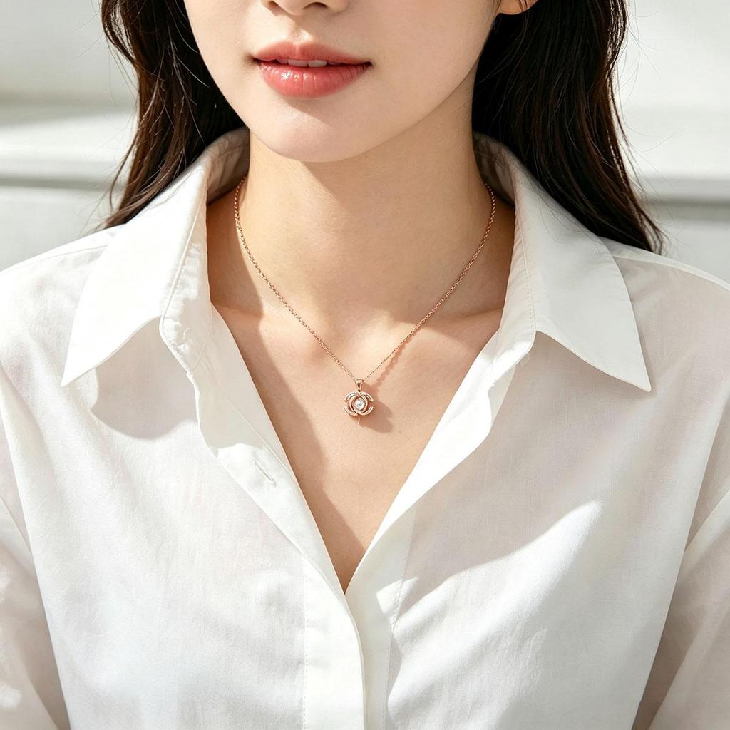 Korean Simple Necklace Women's Internet Celebrity Daily Letter Small Fragrance Warm Atmosphere Temperament Versatile Clavicle Chain