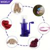 1pc Manual Hand Crank Knitting Loom 3-Needle Portable Craft Tool for DIY Bracelets, Gloves & Accessories Knit Accessories And Supplies Crafting Tool,
