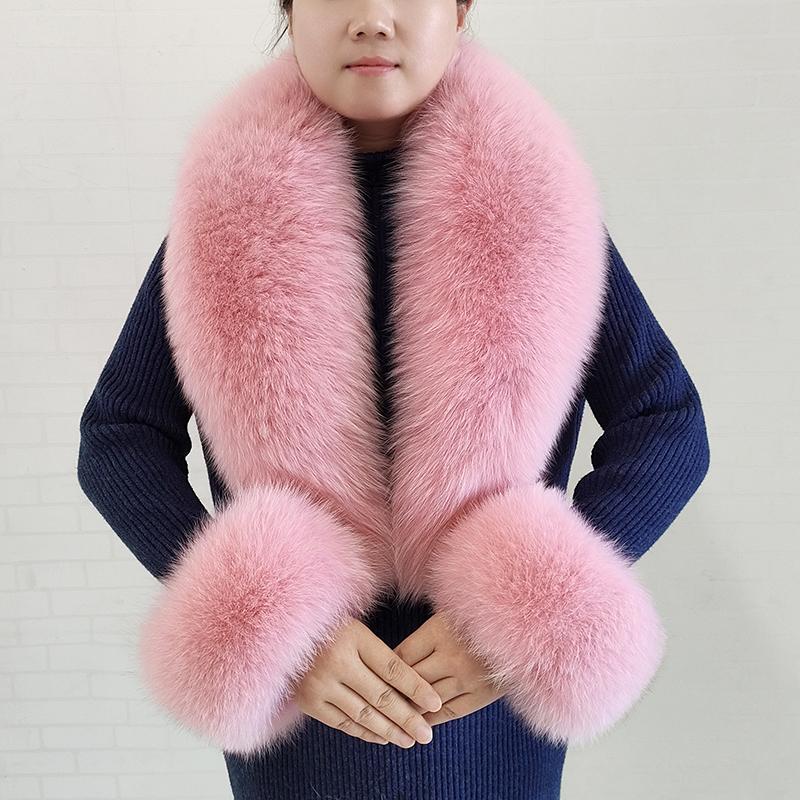 Winter Natural Fox Fur Scarf And