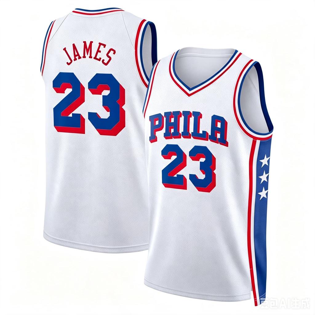 Philadelphia 23 Basketball Jersey Sleeveless Tank Top Quick Dry Sport Streetwear Fans Training Vest White Blue Family Matching