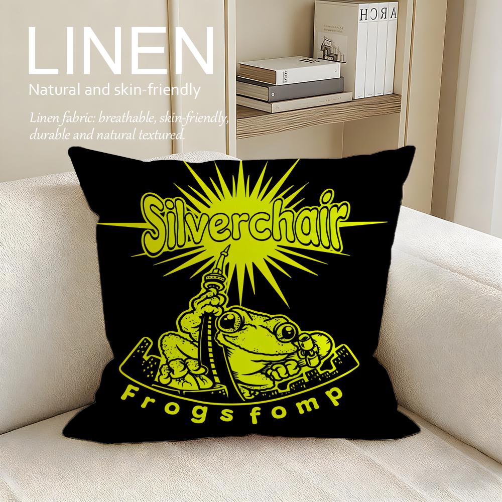 

Music Silverchair Cushion Cover Pillowcase Set Pcs x x Breathable Washable Sofa Cushion Cover 30X30cm