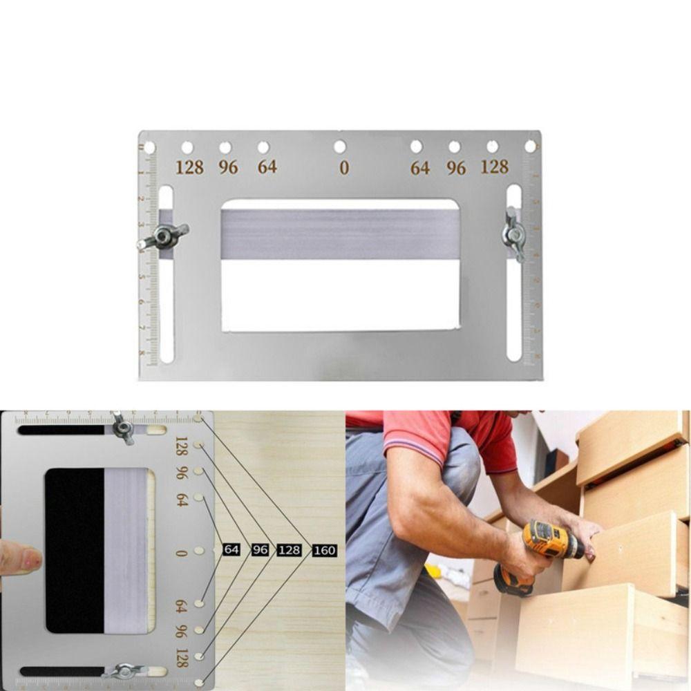 Positioner With Degree Scale Woodworking Wardrobe Hole Punch Drill Guide Punch Locator Cabinet Jig