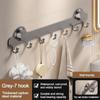 Waterproof Suction Door Cup Hook 5/6/7/8-Hook Hanging Coat Rack Bathroom Towel Holder  Living Room