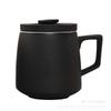 იაპონური მაღალი კლასის სუვენირული ჩაის გამყოფი შავი კერამიკის ჩაის ფინჯანი კერამიკული ფინჯანი საოფისე საჩუქრის ფინჯანი