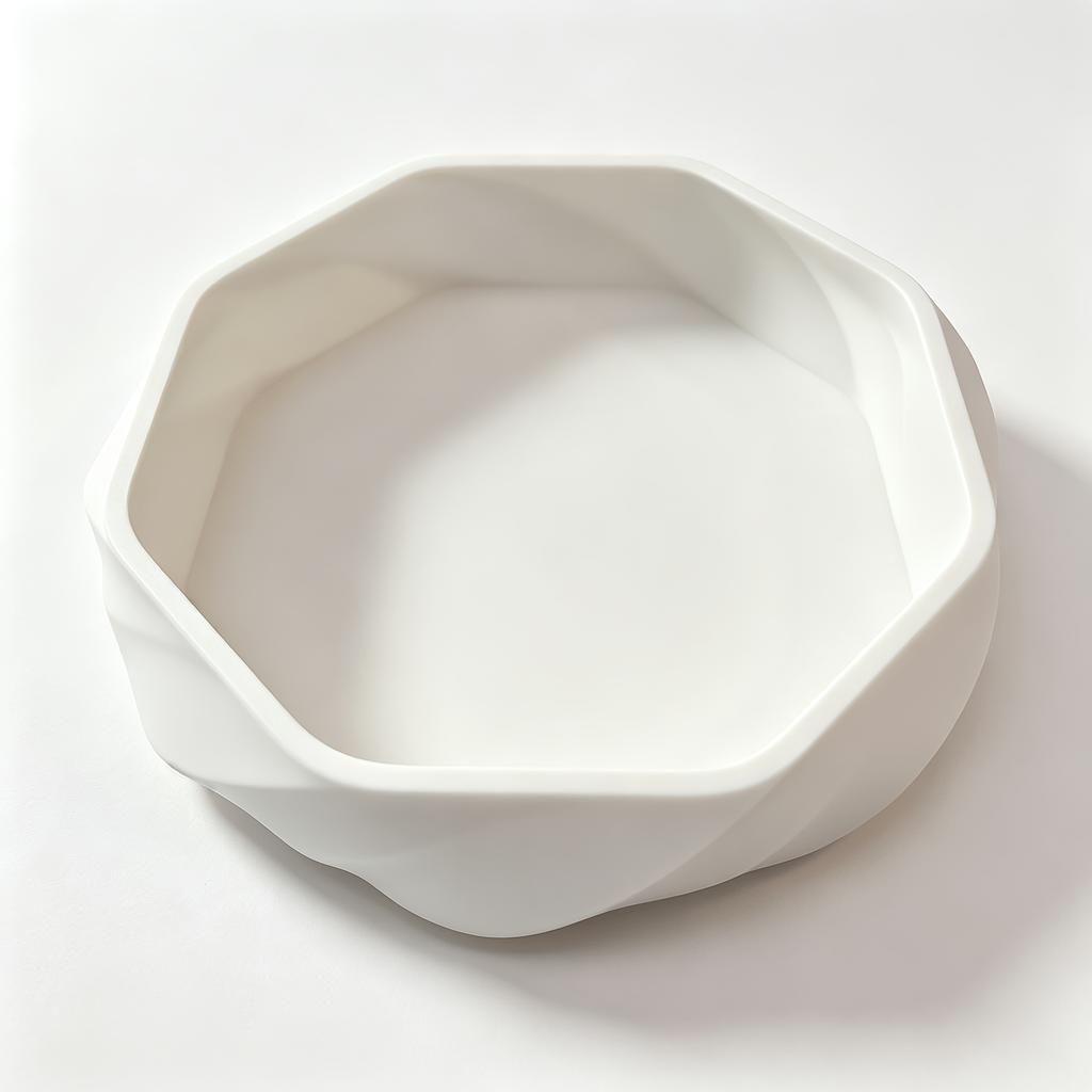 Smooth Swirl Storage Tray, 3D Printed Matte Decorative Tray, Multifunctional Desktop Organizer, for Keys, Small Additions