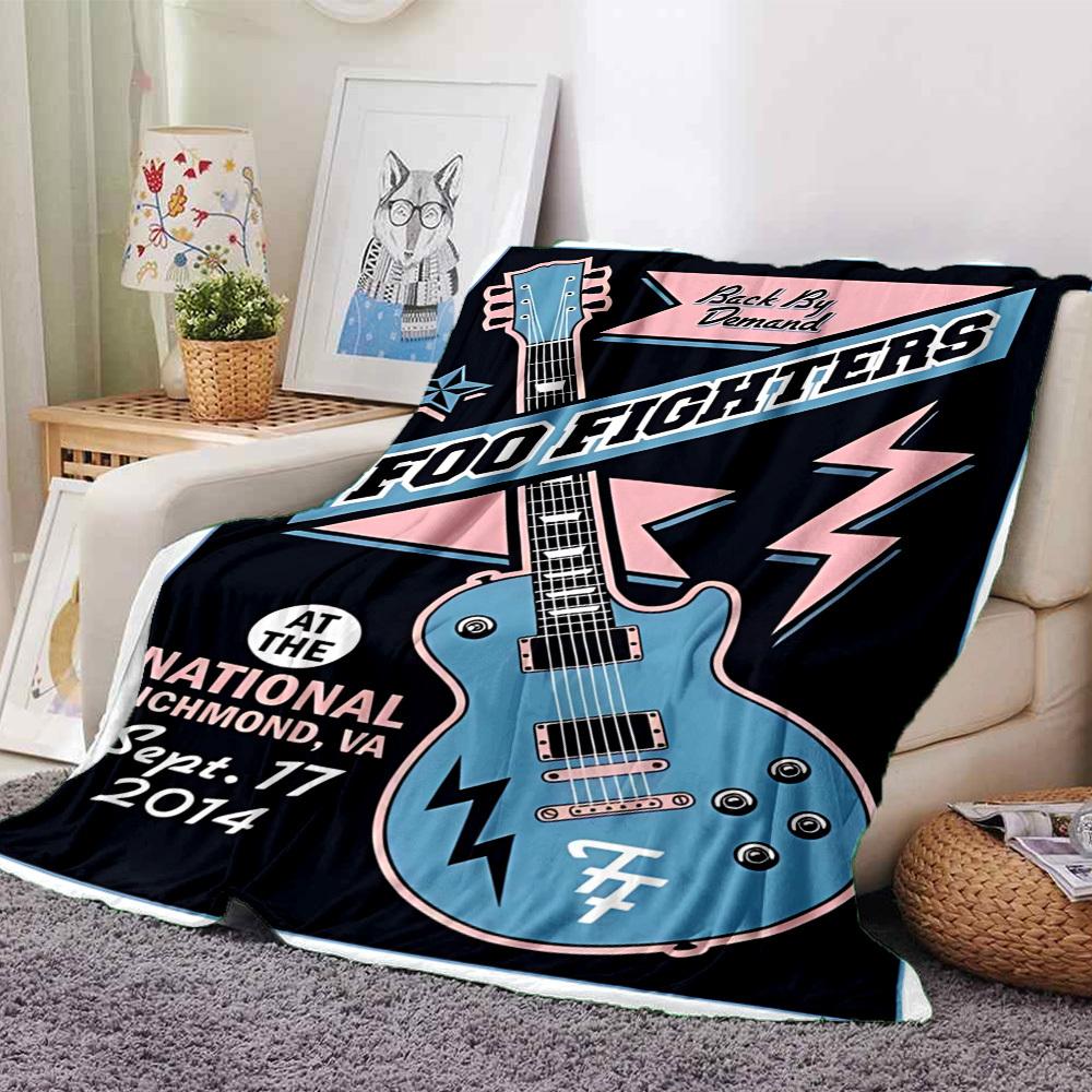 

1pc Foo Fighters, National Richmond Themed Printed Soft and Comfortable Home Blanket, Small Throw Blanket, Nap Blanket, Suitable as a Gift l079 80cmx120cm(31inx47in)