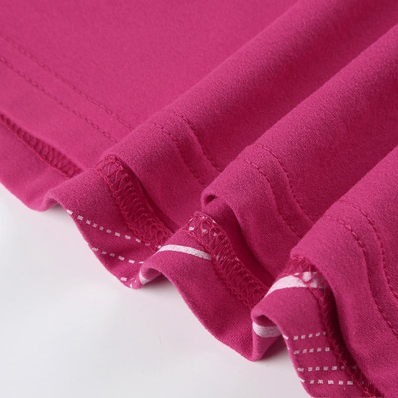 Damen Top im American Vintage Stil, Hot Pink mit Blumendruck, Kurzarm, Slim Fit, Lässig, Y2K Stil