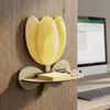 Wood Flower Wall Shelf Flower Shape Decorative Wall Shelf Gifts Display Rack  Room Decoration