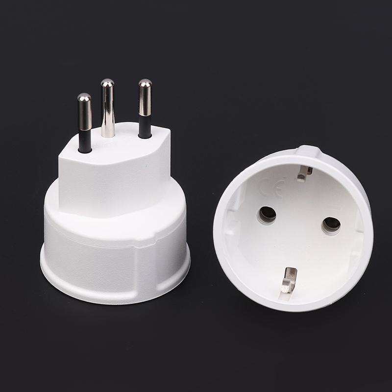 1 Piece Embedded Swiss Adapter Converter Plug EU DE Germany Socket 3 Pin Swiss Plugs Adaptor Swiss Plugs Turn To French Plugs