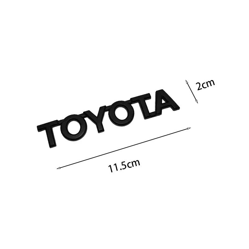 BAXM3 3D Rear Trunk Emblem for Toyota RAV4 Corolla Camry Prado GT86 Crown REIZ CHR Avalon Hilux Tacoma Car Logo Car Accessories